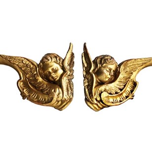 A Pair Of Italian Angels, 1700'S