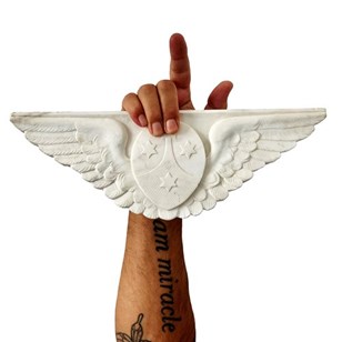 Stunning Italian Angel Wings Carved...