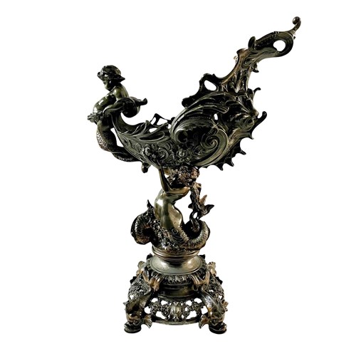 Fantastic And Rare French Art Nouveau Table Centrepiece, 1880'S