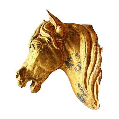 Spectacular Antique French Horse Head, 1800'S