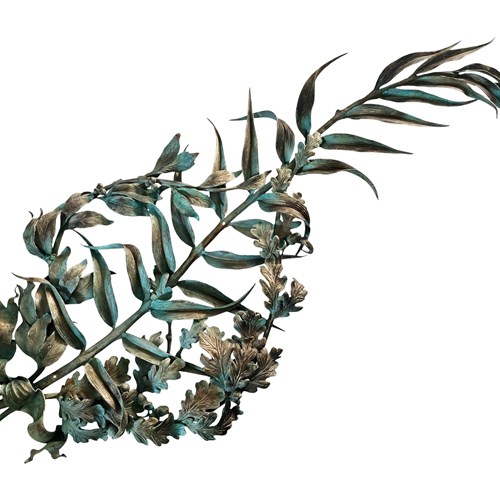 Opulent French Bronze Adornment With Exquisite Patina, 1800'S