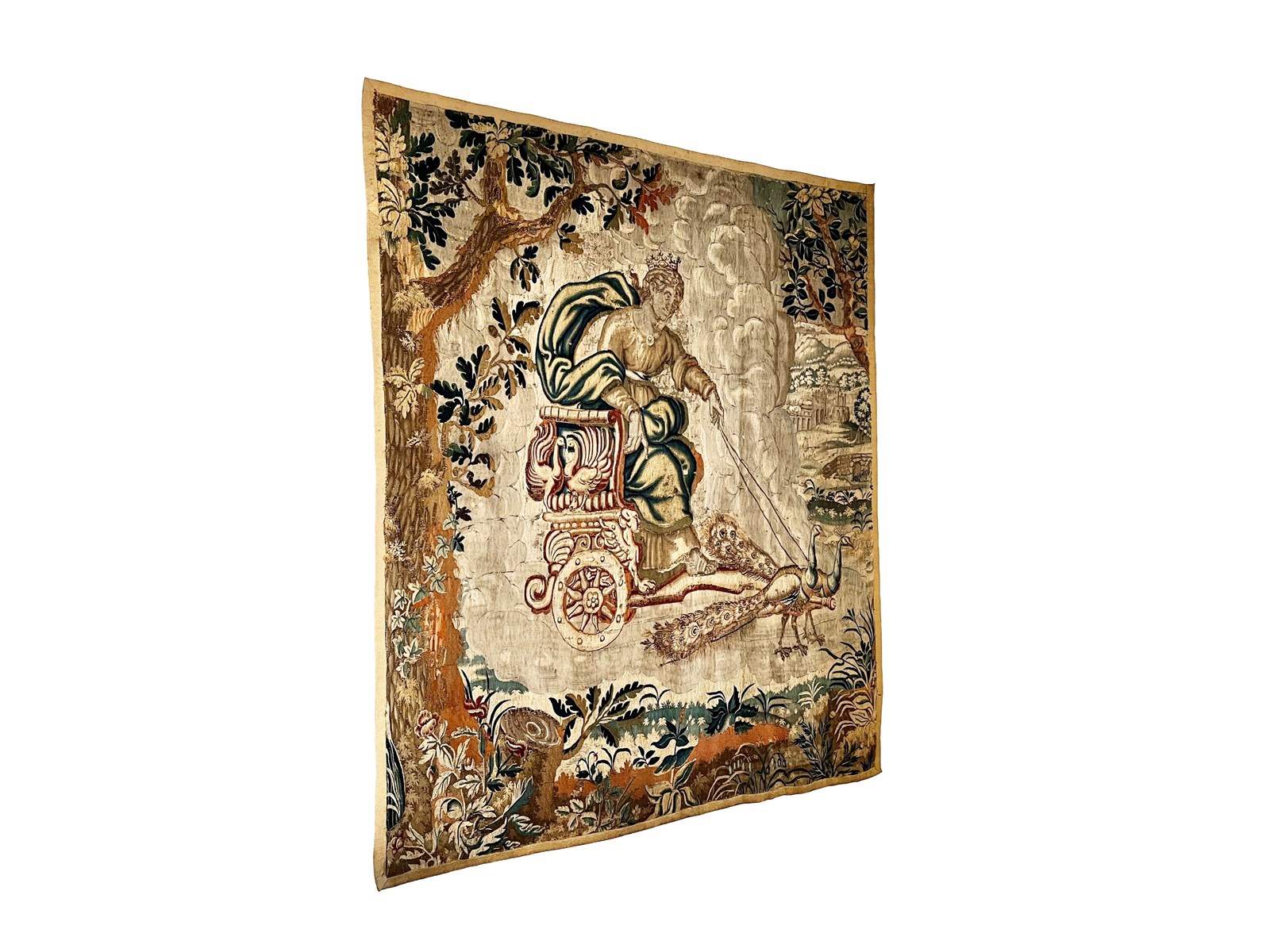 Antique Flemish Tapestry With Peacocks 1600 S Decorative Collective