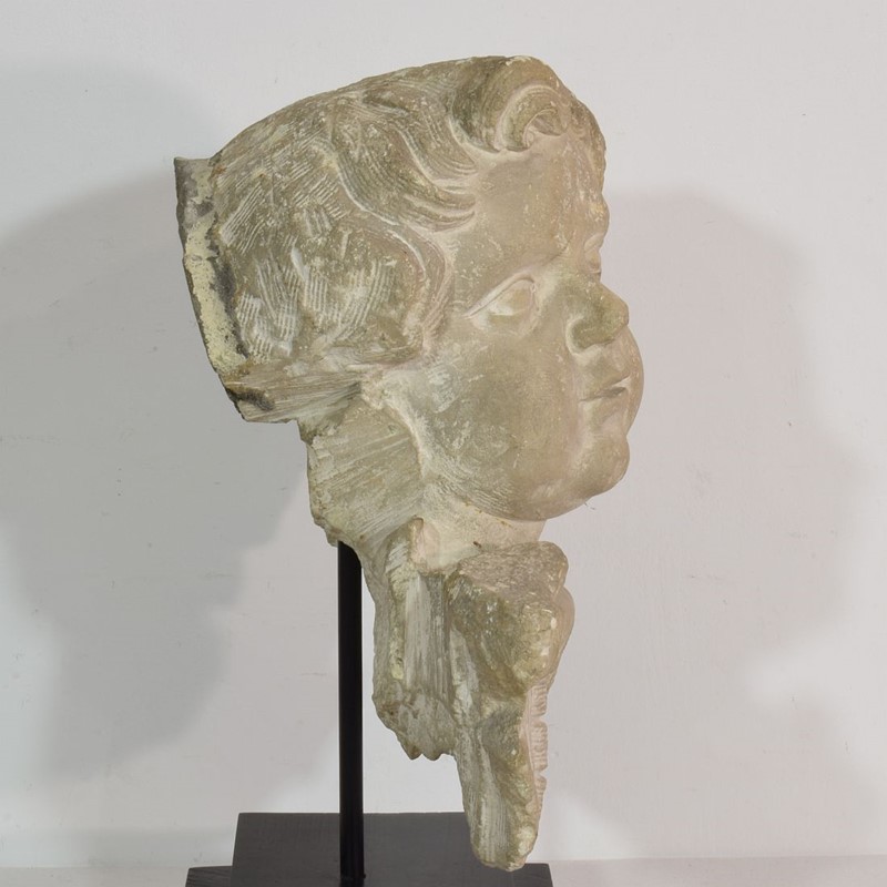 Italian 17/18th Century  Limestone Angel Head-tresors-trouves-20037211-main-637582178137234001.JPG