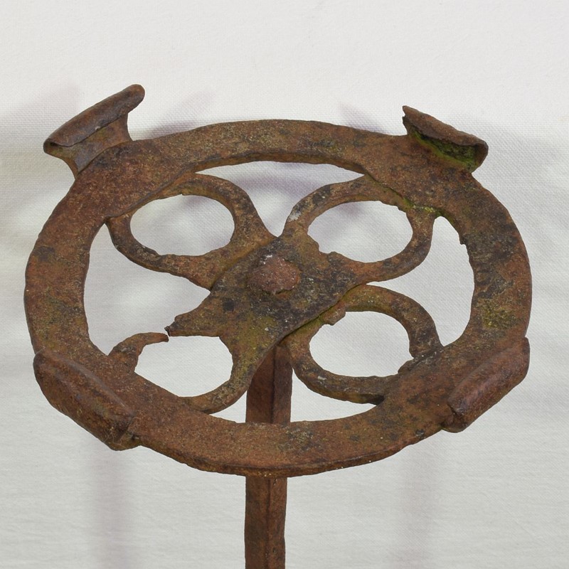 17th-18th Century Hand Forged Iron Candleholder-tresors-trouves-20046413-main-637995648145630917.JPG