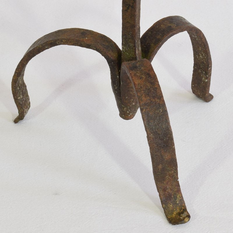 17th-18th Century Hand Forged Iron Candleholder-tresors-trouves-20046415-main-637995648153755889.JPG