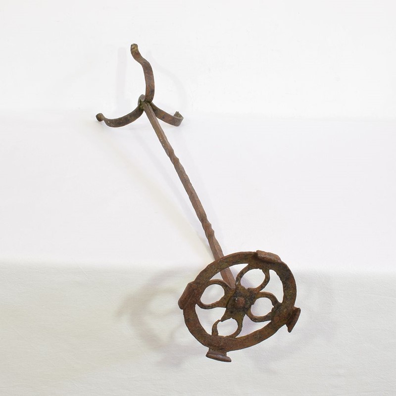 17th-18th Century Hand Forged Iron Candleholder-tresors-trouves-20046416-main-637995648158443373.JPG