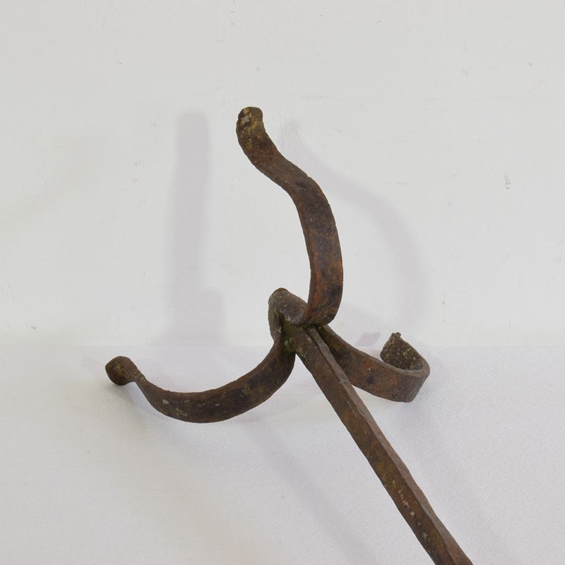 17th-18th Century Hand Forged Iron Candleholder-tresors-trouves-20046417-main-637995648162505852.JPG