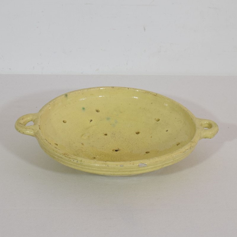 19th Century French Glazed Earthenware Strainer-tresors-trouves-2100090-main-637506984526820760.JPG