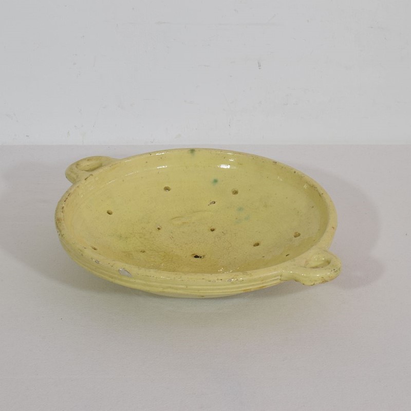 19th Century French Glazed Earthenware Strainer-tresors-trouves-2100091-main-637506984649945808.JPG