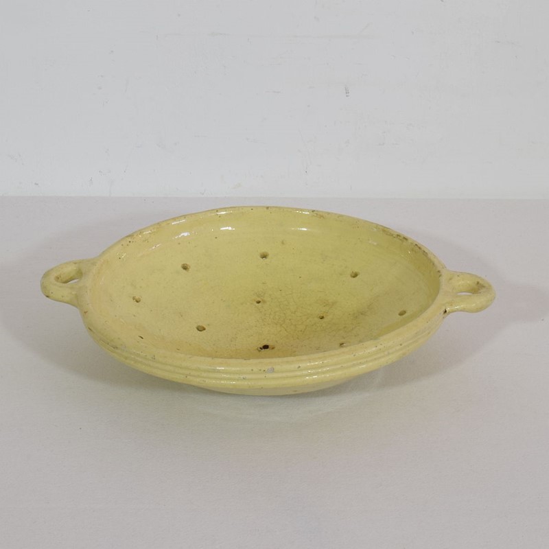 19th Century French Glazed Earthenware Strainer-tresors-trouves-2100094-main-637506984793382780.JPG