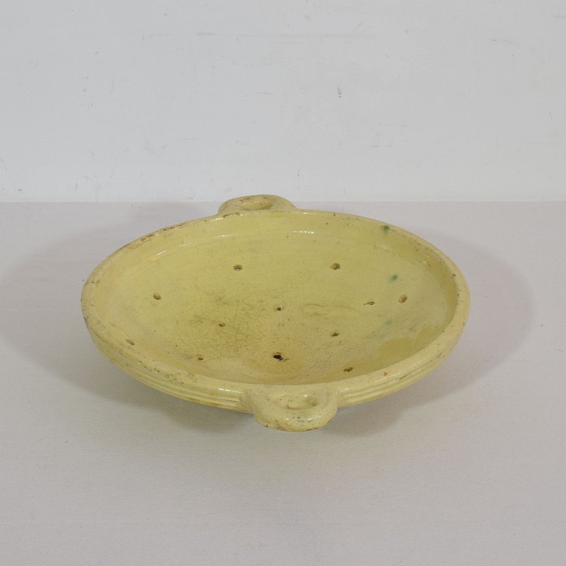 19th Century French Glazed Earthenware Strainer-tresors-trouves-2100095-main-637506984797132624.JPG