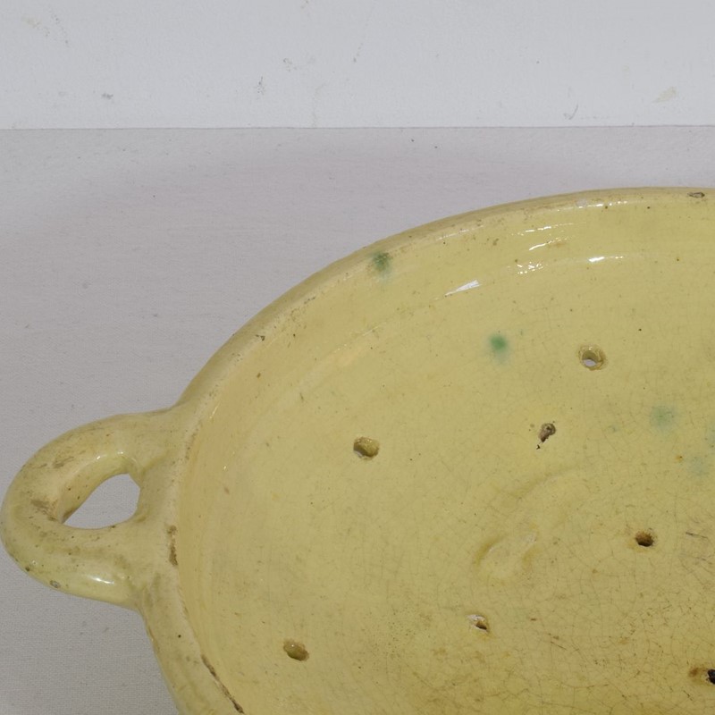 19th Century French Glazed Earthenware Strainer-tresors-trouves-2100098-main-637506984808851345.JPG