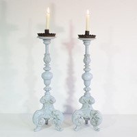 17/18th Century Italian Baroque candleholders