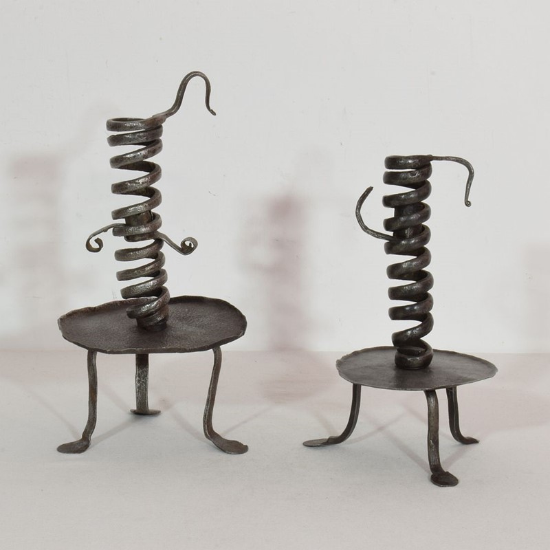  Couple 18th Century,  Forged Iron Candleholders-tresors-trouves-2103201-main-637991085074293705.JPG