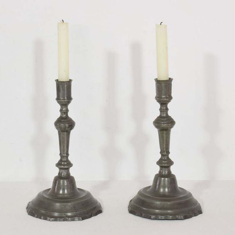  Pair 18th Century French Pewter Candle-holders-tresors-trouves-2200121-main-637869269376971266.JPG