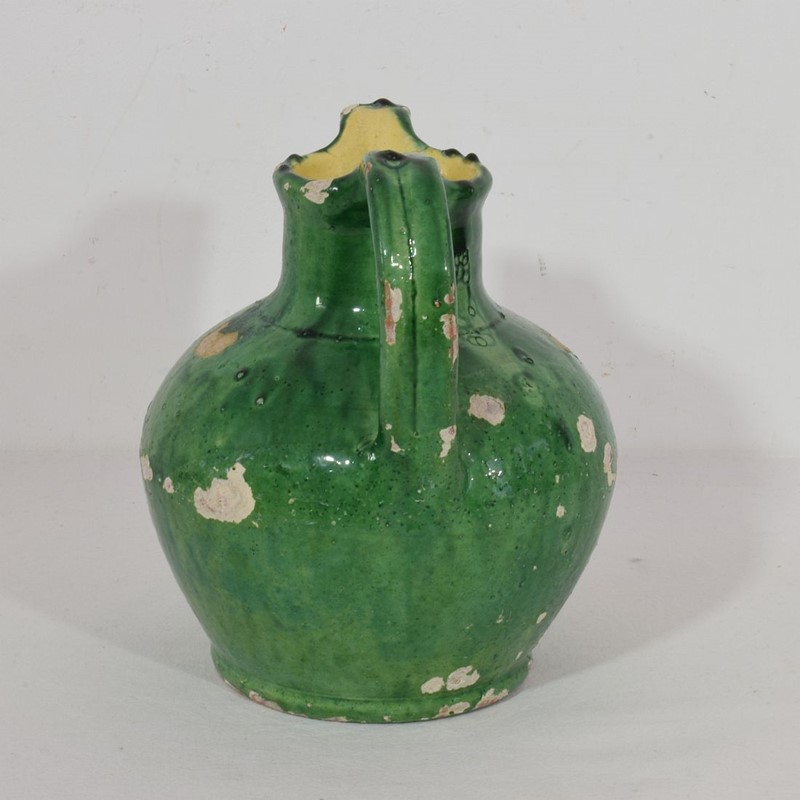19th Century French Green Glazed Terracotta Jug -tresors-trouves-2200953-main-637996050921643207.JPG