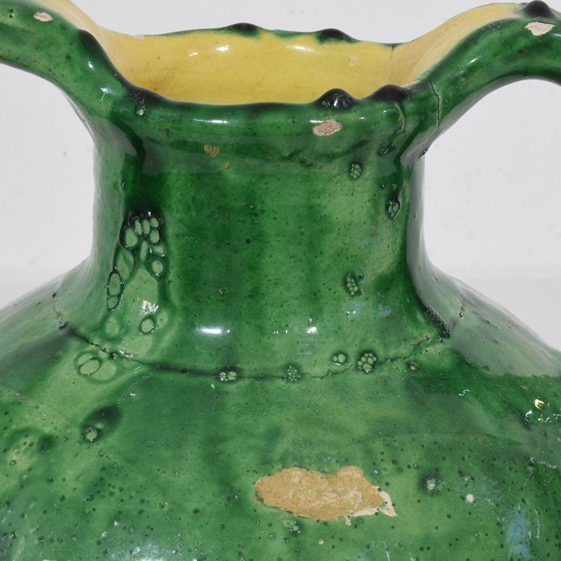19th Century French Green Glazed Terracotta Jug -tresors-trouves-2200956-main-637996051043173670.JPG