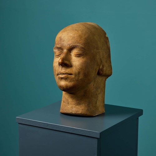 Plaster Life Face Cast Of Peter Egan Ex. Tucker Collection