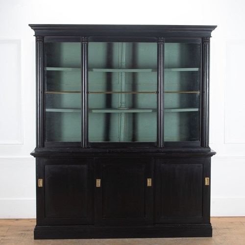19Th Century English Painted Bookcase