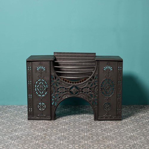18Th Century Georgian Pierced Hourglass Hob Grate