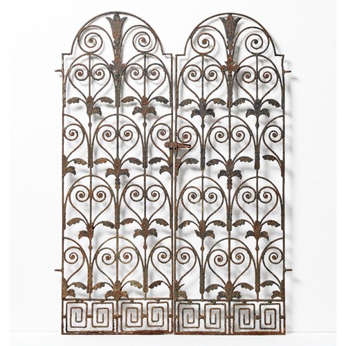 Rare Set Of Small Antique Iron Gates Circa. 1700