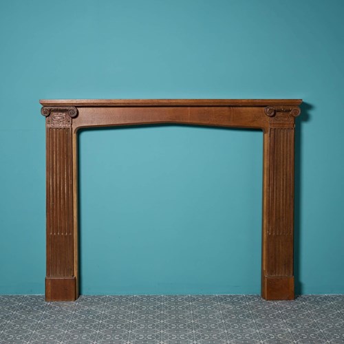 English Arts & Crafts Period Oak Fireplace