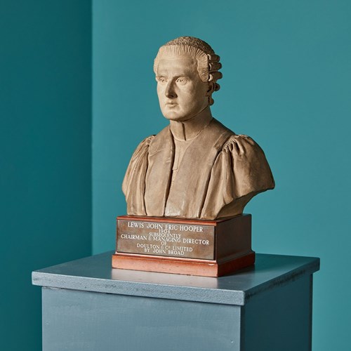 Bust Of Doulton Chairman Lewis John Eric Hooper By John Broad