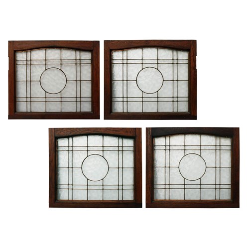 Set Of 4 Reclaimed Copperlight Windows