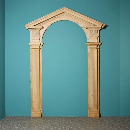 Antique Carved Pine Entrance-Way