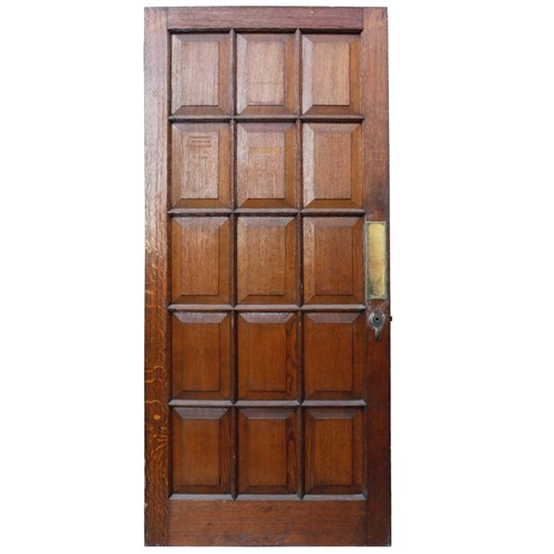 Edwardian Solid Oak Internal Or External Door