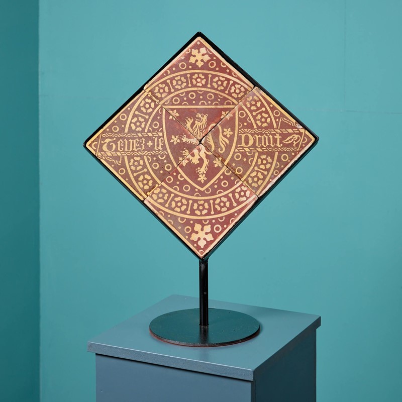 English Antique Heraldic Tiles on Stand-uk-heritage-0-269-1-main-637998082420622041.jpeg