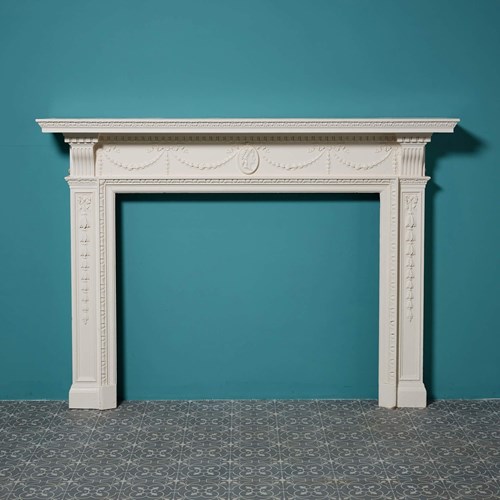 Painted Georgian Style Reclaimed Fire Surround