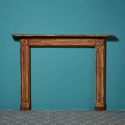 Reclaimed Georgian Style Bullseye Cast Iron Fire Surround