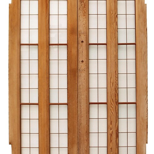 Reclaimed Art Deco Style Copper-Light Double Doors