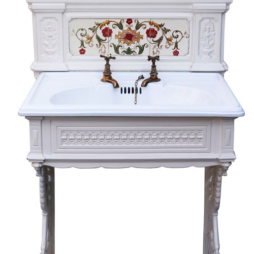 An Antique Victorian Style Wash Stand / Sink