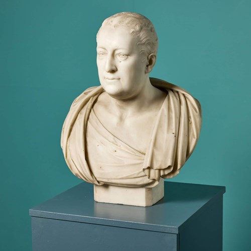 Marble Bust Of Edward Willes By John Bacon