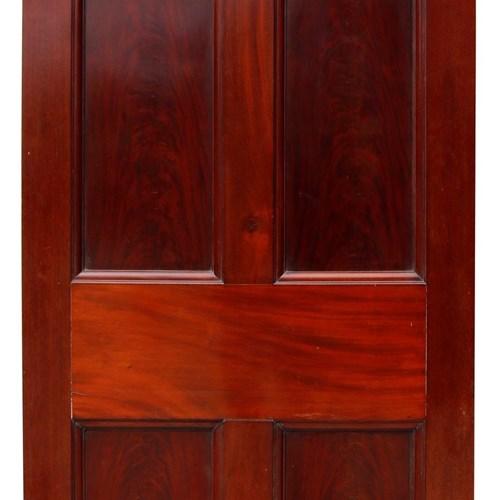 Victorian Mahogany Door With Glass