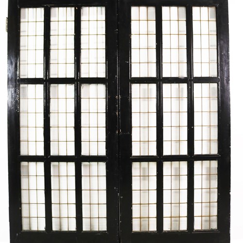 Set Of Reclaimed Copper Light Double Doors