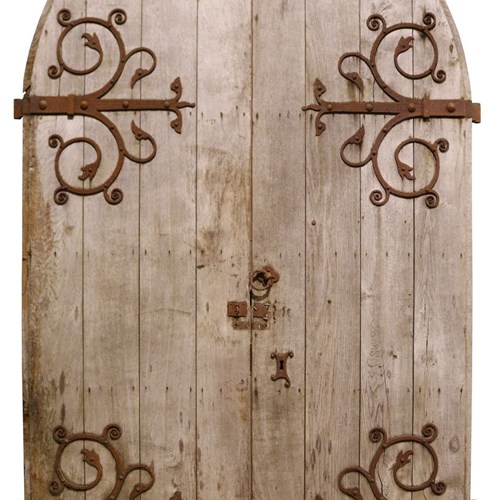 Pair Of Antique Gothic Style Church Doors