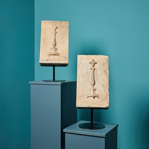 Pair Of Coade Stone Relief Panels