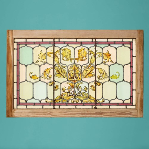 Antique Victorian Stained Glass Window