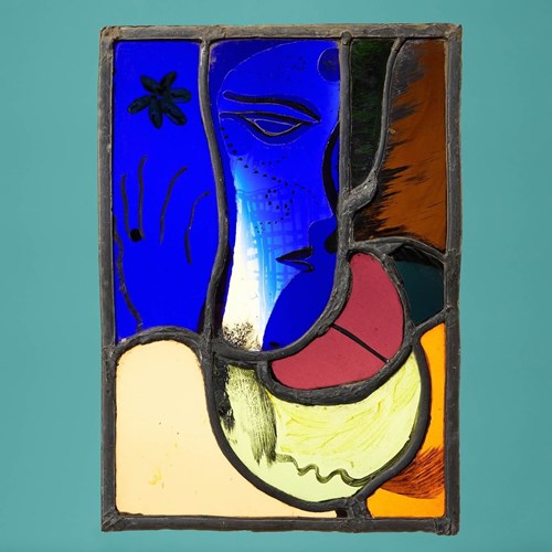 Patrick Reyntiens (B.1925) Modern Stained Glass Panel