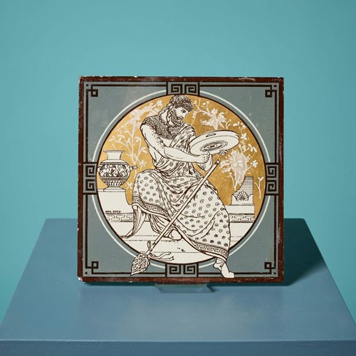 John Moyr Smith Antique Minton Tile Of Classical Musicians