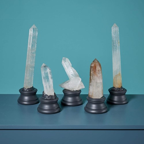 Collection Of 5 Natural Specimen Quartz Points