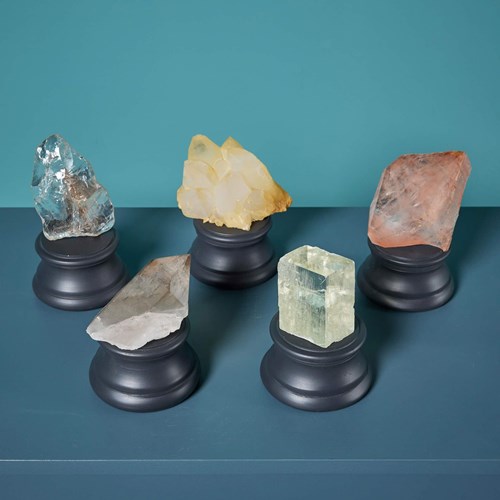 Collection Of 5 Cabinet Quartz & Calcite Specimens