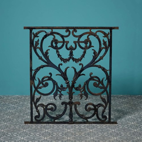 Victorian Cast Iron Decorative Railing Panel