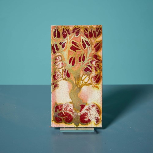 Pilkington Arts & Crafts Lustre Glaze Tree Of Life Tile