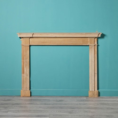 Antique Regency Style Pine Fireplace