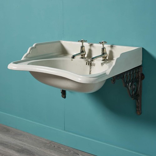 Shaped Antique Wall Mounted Sink With Brackets