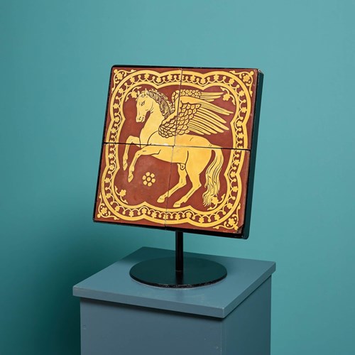 Minton & Co Encaustic Pegasus Tile Panel